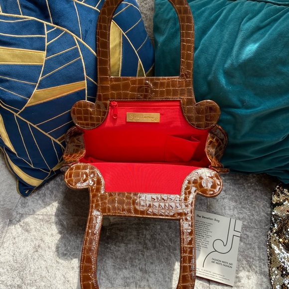 RARE!!! The Venetian Bag by sculptor - leather - Picture 2 of 5